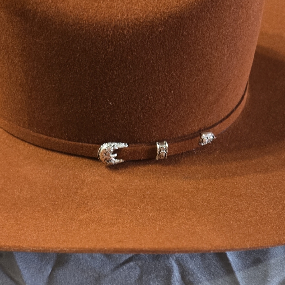Resistol 6x Cody Johnson Rust Felt Pre Shaped 7 1/8 Hat - Picture 8 of 12